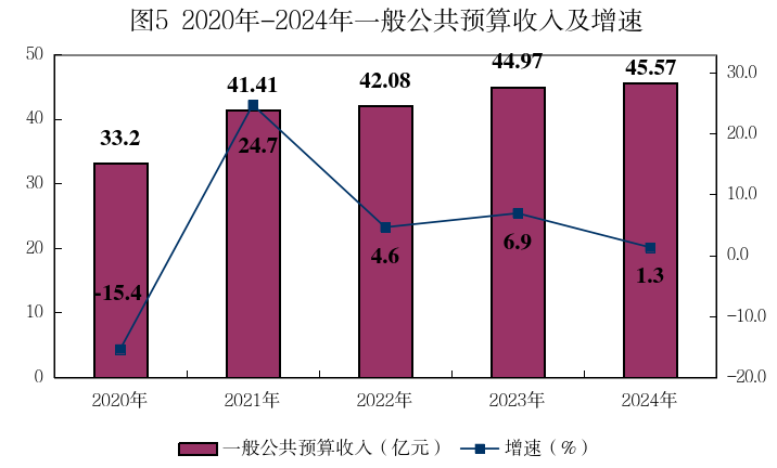 圖5：2020年-2024年一般公共預(yù)算收入及增速.png
